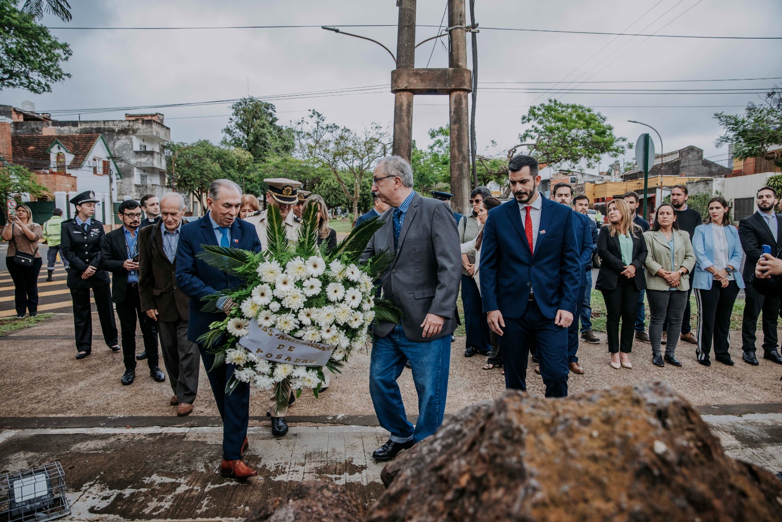 <p>Stelatto encabezó el acto por el 155 aniversario de Posadas</p>